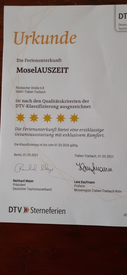 Neu - Moselauszeit Traben Apartment Bagian luar foto